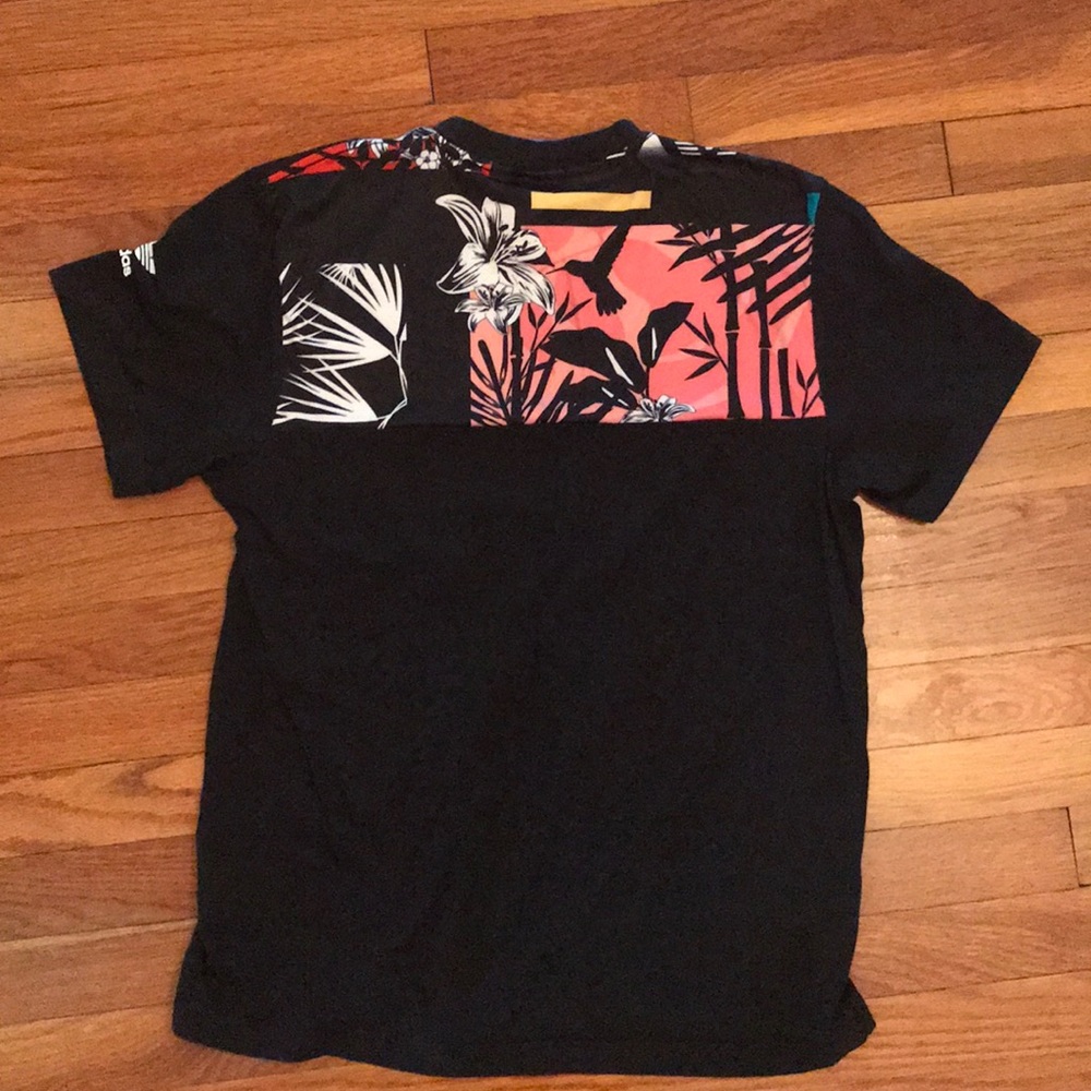 Men’s adidas T-shirt with floral back